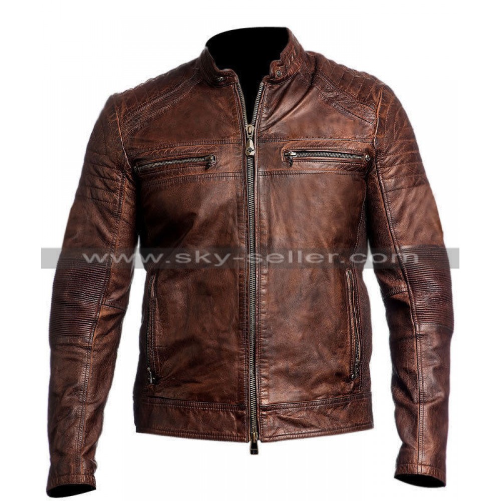 Brown Vintage Leather Jacket 39