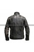 Vintage Biker Antique Style Distressed Black Leather jacket