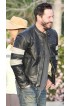 Keanu Reeves KRGT-1 Black Motorcycle Leather Jacket