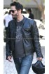 Keanu Reeves Black Motorcycle Leather Jacket