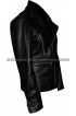 Mariah Carey Black Biker Style Motorcycle Leather Jacket
