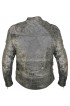 Grey Distressed Motorcycle Leather Jacket for Womens