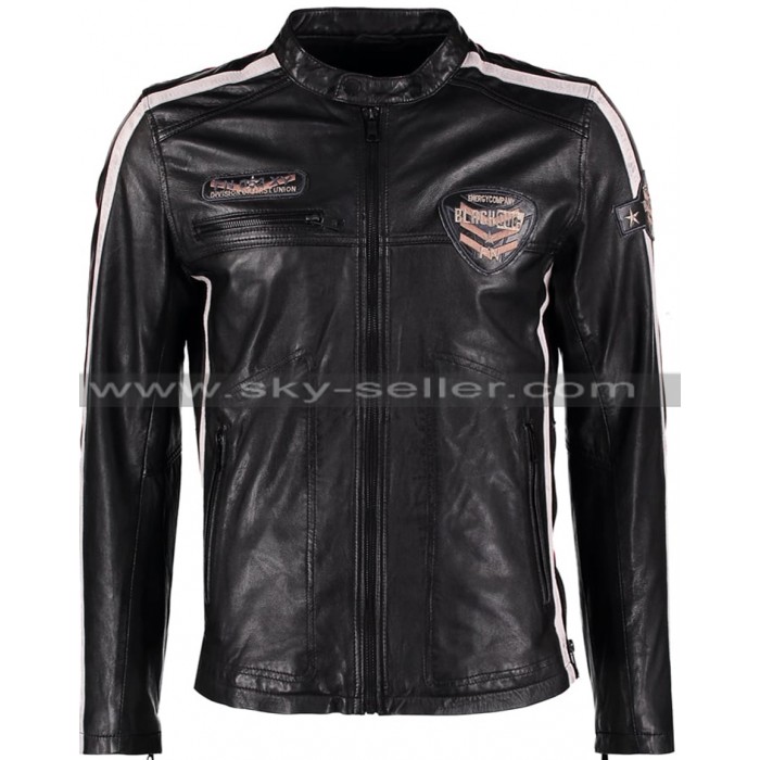 Men's Daytona Slimfit Biker Leather Jacket