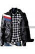 Casual Black Slimfit Biker Leather Jacket