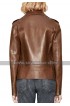 Blake Lively Brown Motorcycle Leather Jacket