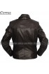 Womens Vintage Classic Trucker Peacoat Motorcycle Leather Jacket