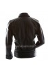 Slimfit Brown Bomber Motorcycle Leather Jacket