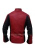 The Amazing Spider-Man Red & Black Biker Leather Jacket