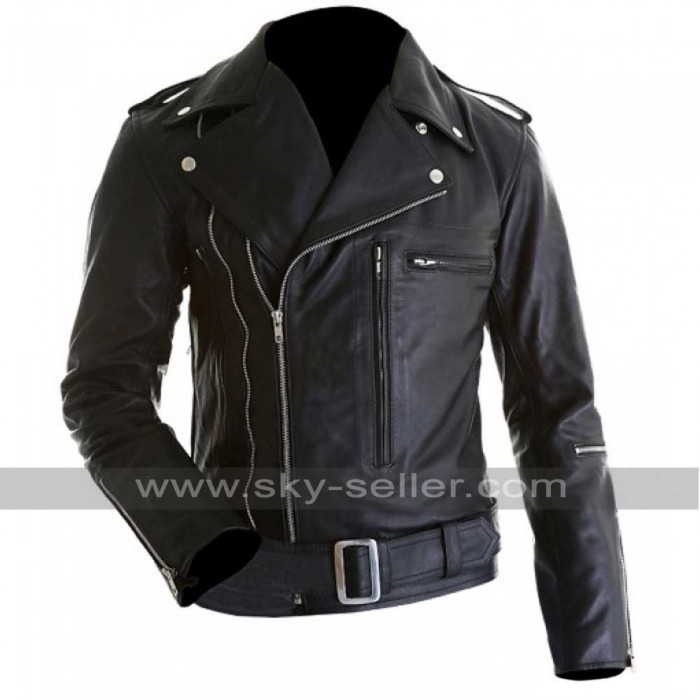 Arnold Schwarzenegger Terminator 2 Motorcycle Leather Jacket