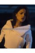 Bloodshot Eiza Gonzalez White Leather Jacket KT Katie Padded Outfit
