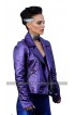 Vox Lux Natalie Portman (Celeste) Brando Biker Purple Leather Jacket