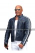 Fast and Furious 2020 The Road to F9 Concert Vin Diesel FF9 Blue Leather Jacket