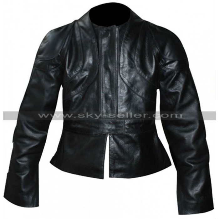 Kill Bill V2 Uma Thurman Black Leather Jacket