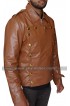 The Rocketeer Brown Motorcycle Leather Jacket For Sale