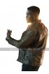 The First Purge Y'lan Noel (Dmitri) Biker Brown Leather Jacket