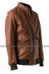 Wes Bentley American Horror Story John Lowe Bomber Biker Brown Leather Jacket