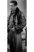 Tokyo Joe Humphrey Bogart Fur Bomber Leather Jacket