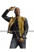Michael B Jordan Comic Con 2017 Costume Brown Bomber Leather Jacket