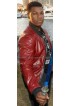 John Boyega Star Wars 2015 Red Bomber Leather Jacket