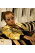 Taron Egerton Rocketman Elton John Bomber Golden Jacket