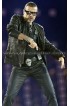 George Michael 2012 Olympics Wham Black Leather Jacket