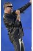 George Michael 2012 Olympics Wham Black Leather Jacket