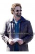 Gerard Butler Den of Thieves Distressed Brown Leather Jacket