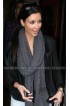 Kim Kardashian Black Asymmetrical Hollywood Jacket