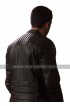 Mike Fallon Accident Man Black Leather Jacket
