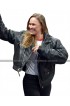 Ronda Rousey (Roddy Piper) Black Quilted Shoulders Leather Jacket