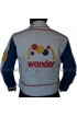 Talladega Nights Ricky Bobby Wonder White Racing Jacket 