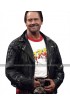 WWE Wrestler Roddy Piper (Rowdy) Quilted Shoulders Black Leather Jacket