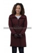 Chaley Rose A Christmas Duet Averie Davis Burgundy Wool Coat For Winter