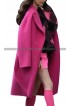 Lily Collins Emily In Paris Hot Pink Coat