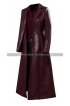 X-Men Dark Phoenix Jean Grey Coat Sohpie Turner Maroon Leather Coat