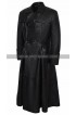 The Matrix Laurence Fishburne Vintage Black Leather Coat Double Breasted Costume