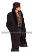 The Goldfinch Aneurin Barnard (Boris) Fur Collar Black Wool Trench Coat