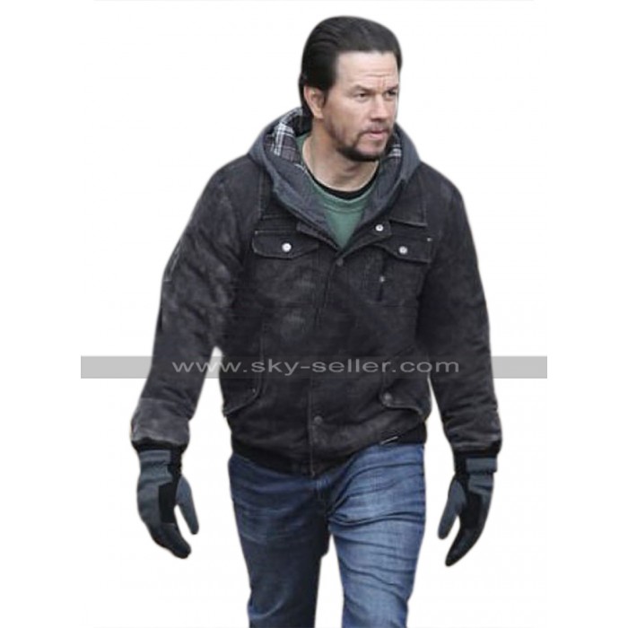 Mark Wahlberg Daddys Home 2 Dusty Black Cotton Jacket