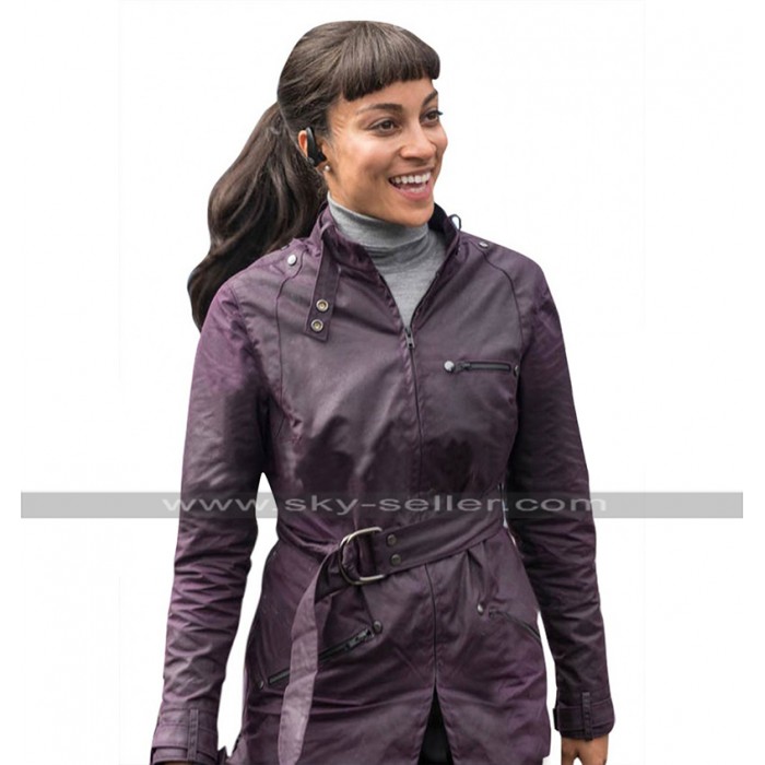 Hannah John-Kamen Ready Player One F'Nale Zandor Purple Cotton Jacket