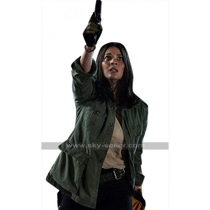 The Predator Olivia Munn (Casey Bracket) Green Cotton Jacket