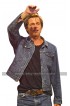 Brad Pitt Once Upon a Time in Hollywood Cliff Booth Blue Denim Jacket