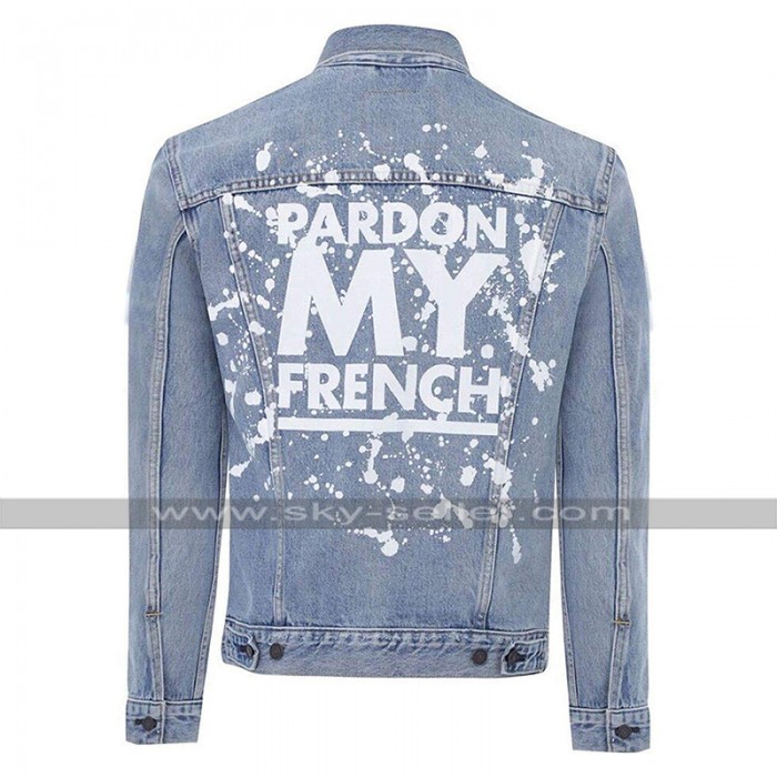 DJ Snake Pardon My French Sky Blue Denim Jacket