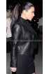 Kim Kardashian Valentino Asymmetrical Zipper Biker Jacket