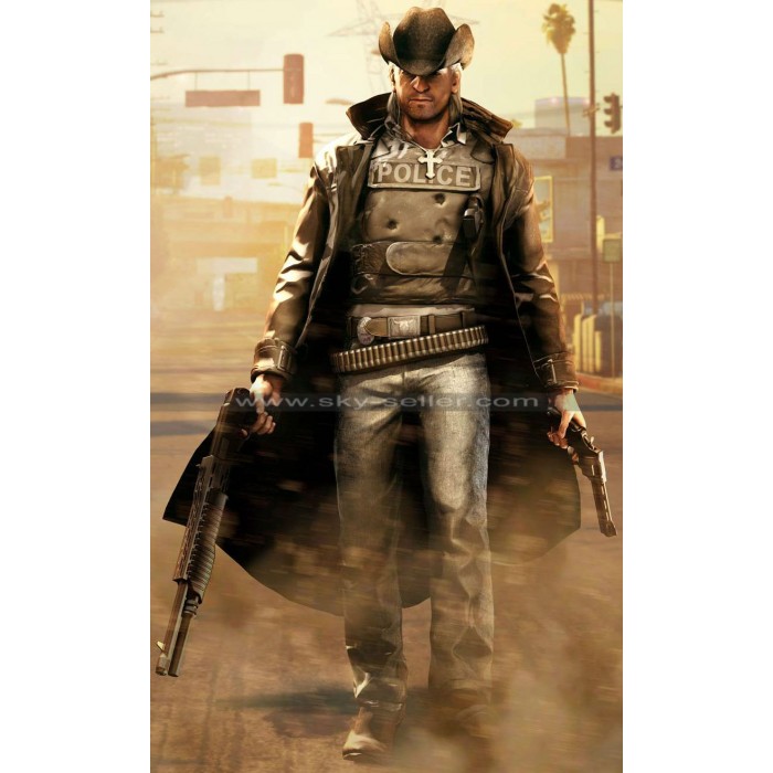 Call of Juarez Bound in Blood Cowboy Leather Coat