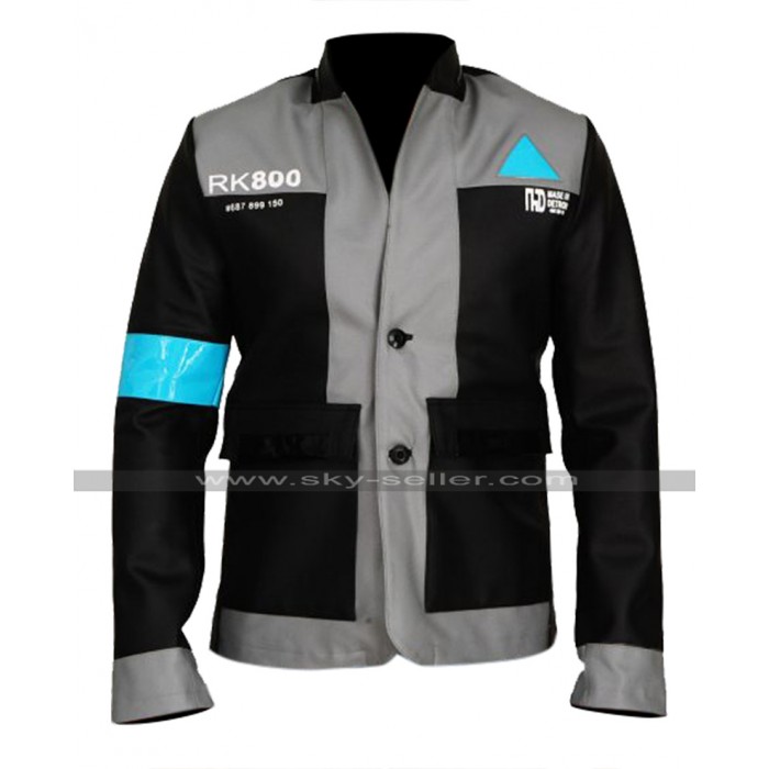 Detroit Become Human Android RK800 Connor Leather Costume Jacket