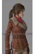 Rise of The Tomb Raider Lara Croft Aviator Brown Leather Jacket