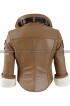 Overwatch Tracer Brown Fur Leather Jacket