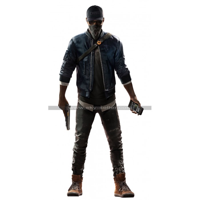 Watch Dogs 2 Dedsec Marcus Holloway Cosplay Bomber Jacket