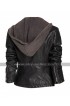 Alex Parrish Quantico Priyanka Chopra Hooded Black Leather Jacket