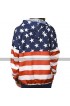 Womens Independence Day American Flag Patriotic Hoodie Bomber Jacket